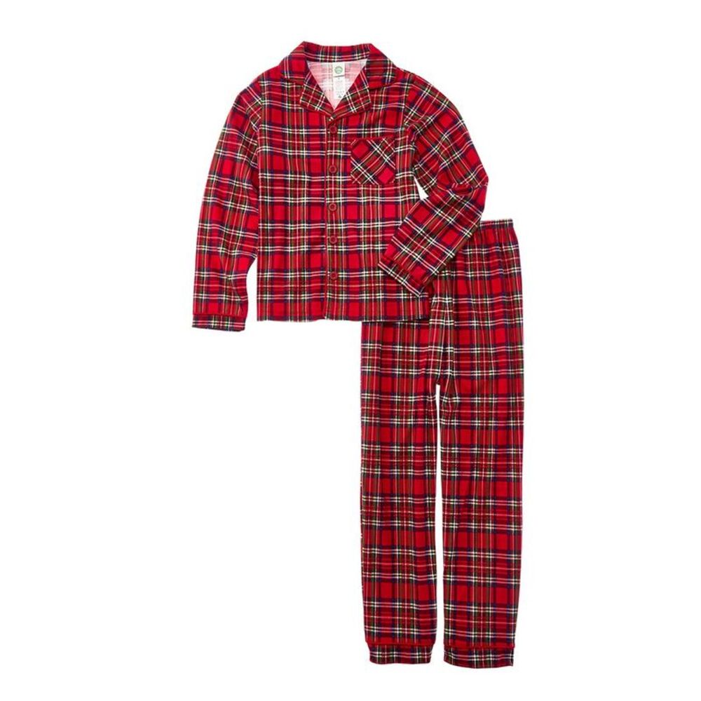 Little Me Plaid Coat Pajama